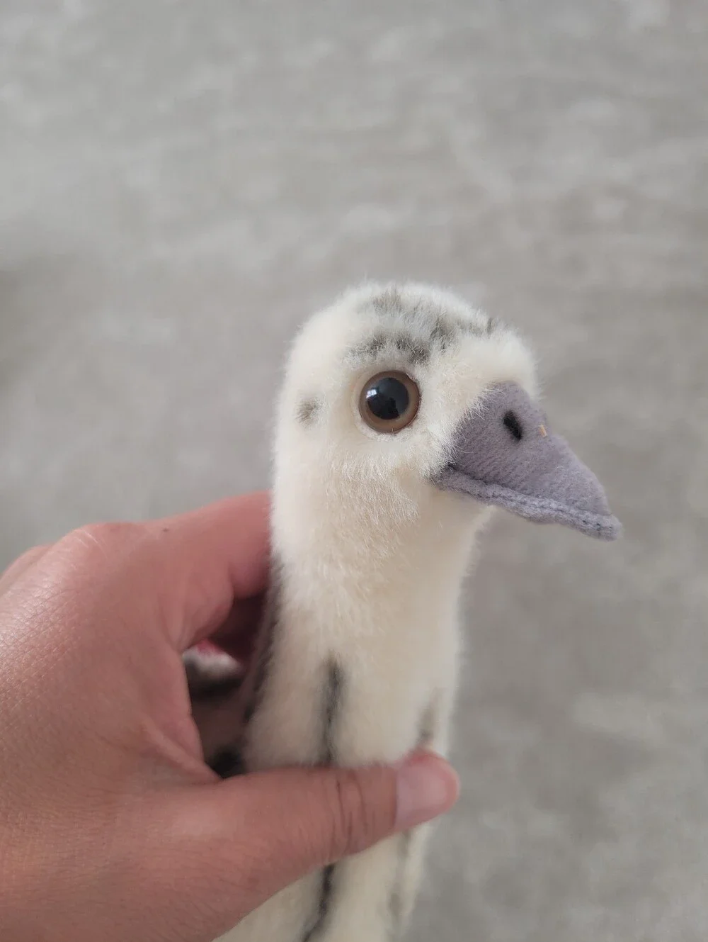 Dinki Di Plush Baby Bird Toy - Cream and Brown Decorative Pet Plush